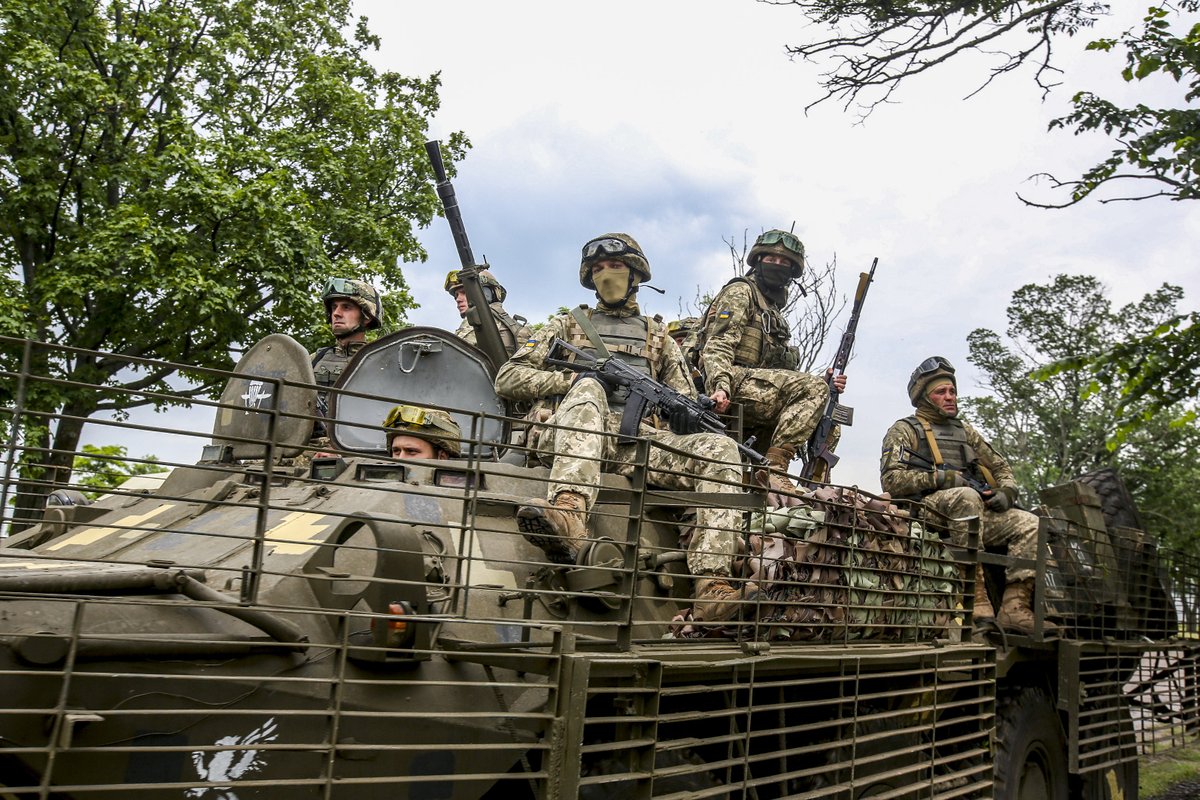 Soldiers of Ukraine's 79th Air Assault Brigade.