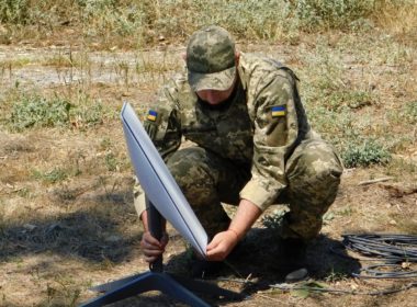 poland bulgaria now lithuania russia’s suspected arson campaign reaches third starlink site serving ukraine · post ukrainian soldier installs terminal news reports