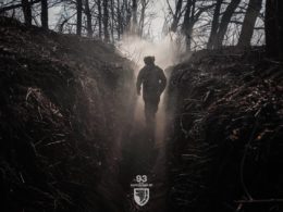 A soldier from the 93rd Mechanized Brigade.