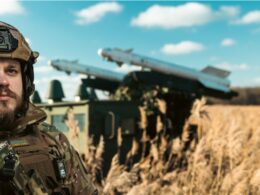 Ukrainian mobile air defense system firing Soviet R-73 air-to-air missiles