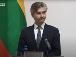 ukraine battles russian drones every night — lithuania wants expertise added nato skies lithuania's foreign minister kęstutis budrys kyiv 9 2025 youtube/suspilne novyny called deploying ukrainian counter-drone systems alongside eu