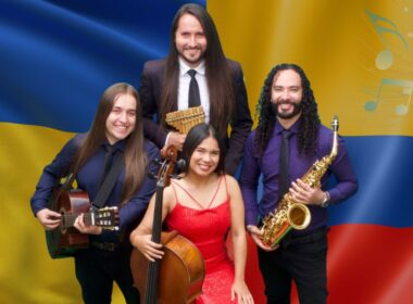 Los iankovers—lead singer Ianko Bohdan Peñafort Lobunets (Colombian-Ukrainian), guitarist Nicolás, Venezuelan cellist Isamar Fernández, and flutist Juan David—blend Latin American rhythms with Ukrainian folk songs, touring Ukraine's theaters and hospitals while going viral for performing Ukrainian patriotic music to Russians on video chat roulette.