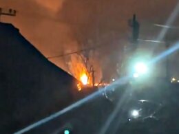 russia's ilsky refinery burning again — sevastopol just had its longest night months · post fire oil krasnodar krai after drone strike overnight 17 2026 drones struck southern triggered sirens