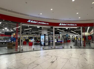 v.mideo store at grozny mall in chechnya