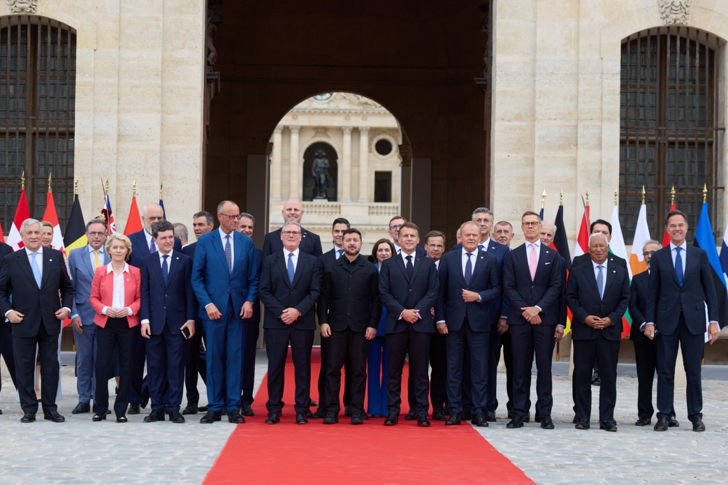 President Volodymyr Zelenskyy joins leaders of the Coalition of the Willing in Paris on 13 July 2026. Representatives of 40 countries discussed air defense, sanctions on Russia, winter energy support, and longer-term military assistance for Ukraine.