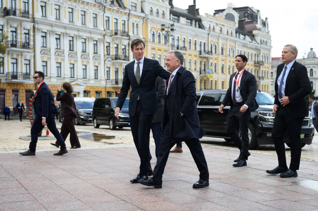 US President Donald Trump’s envoys Steve Witkoff and Jared Kushner in Kyiv, 6 September 2026
