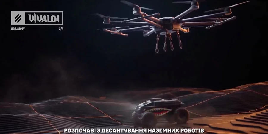 vivaldi's secret weapon targeting robots third corps reconnaissance mapped russian command nodes hit cause panic · post graphic ukraine's army / telegram під час операції вівальді нрк десантували щоб порушити