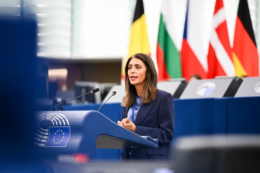 european parliament vice president launches hunger strike demanding truce evacuation russian-occupied oleshky · post pina picierno speaks during plenary debate strasbourg 6 2026 20261006_ep-211404g_vz2_pst_079-preview ukraine news ukrainian reports
