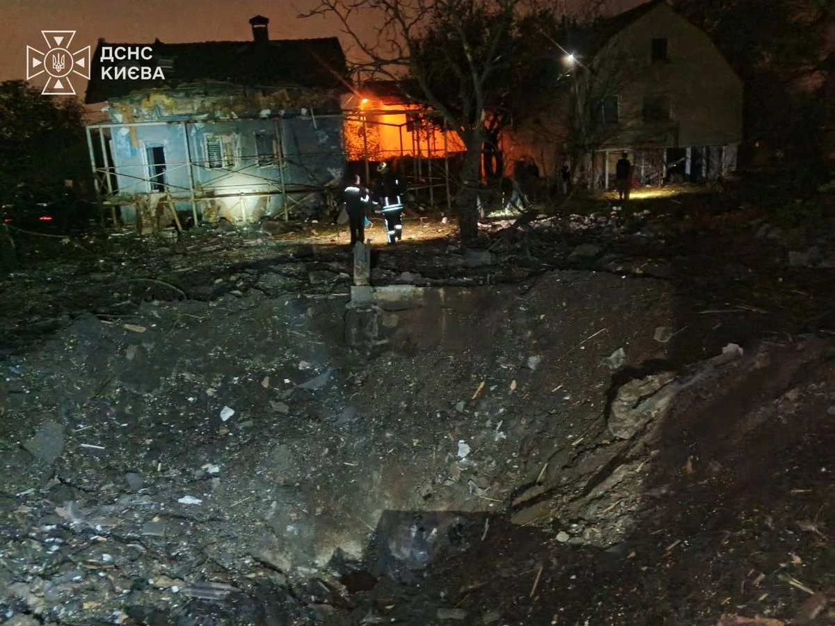 Aftermath of Russia’s overnight attack on Kyiv.