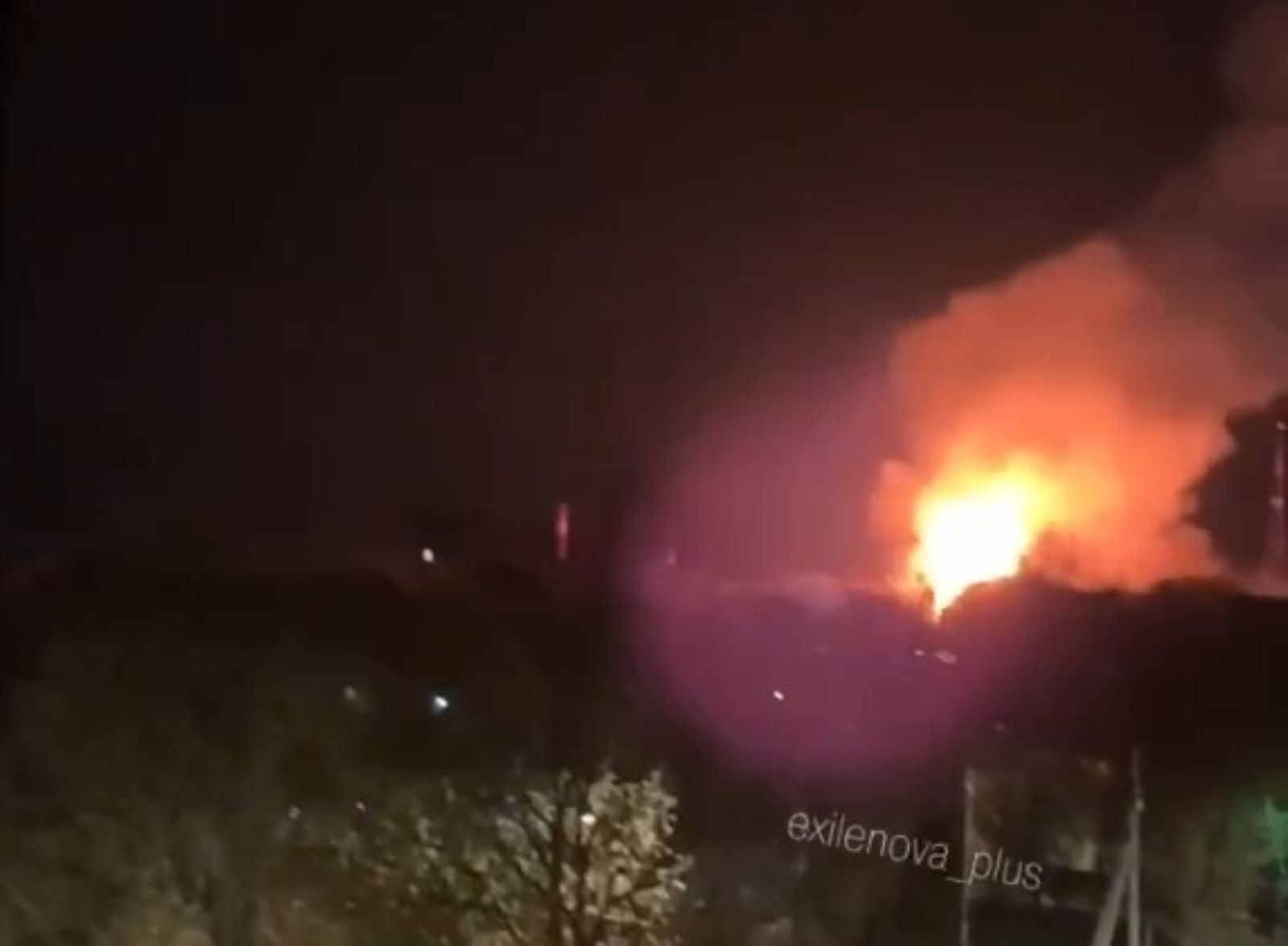 drones reportedly hit russian weapons plant near moscow washington kyiv sanctioned · post fire jsc 75 arsenal serpukhov oblast 22 2026 exilenova+ ukraine news ukrainian reports