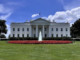 The White House, seen from Lafayette Square. File photo, June 2024.