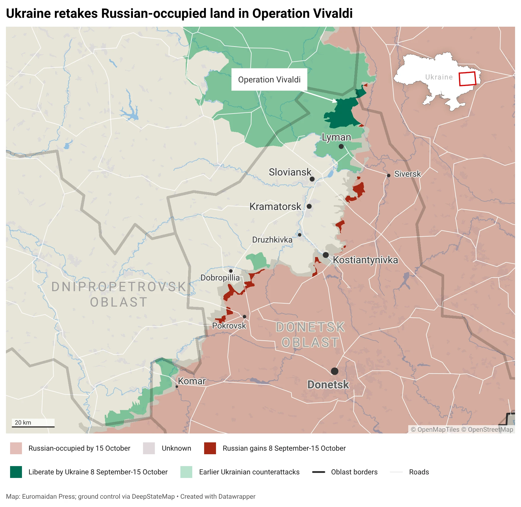 Operation Vivaldi. Map: Euromaidan Press